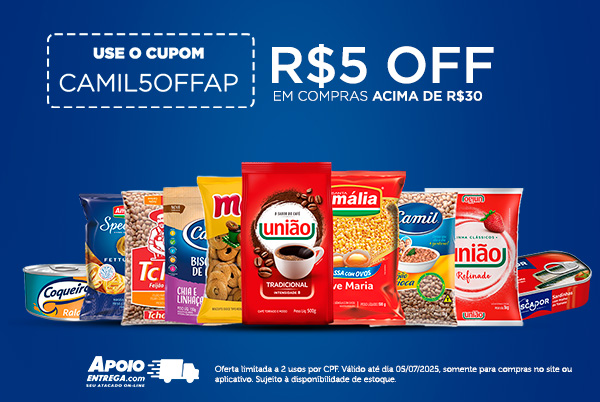Cupom Camil ate 05/07